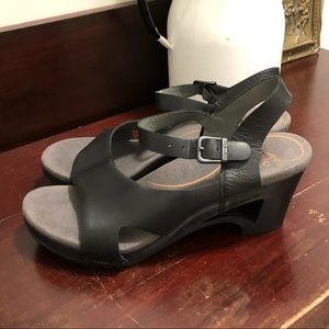 Dansko black heeled sandals. Size 39 EU